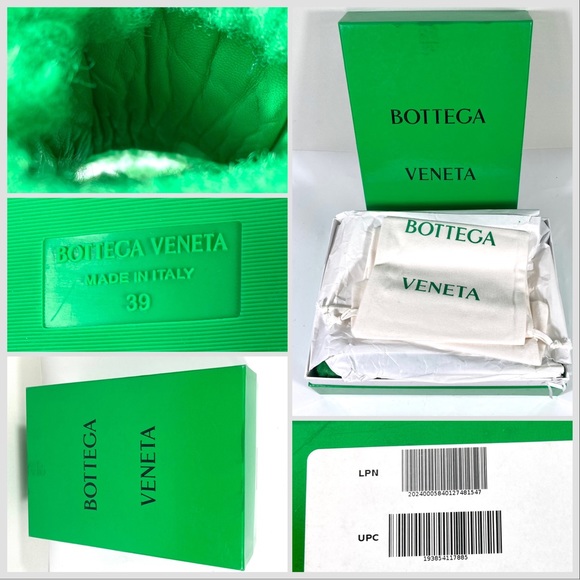 Bottega Veneta Genuine Shearling Slide Sandal Green Size 39 EU - Picture 17 of 17